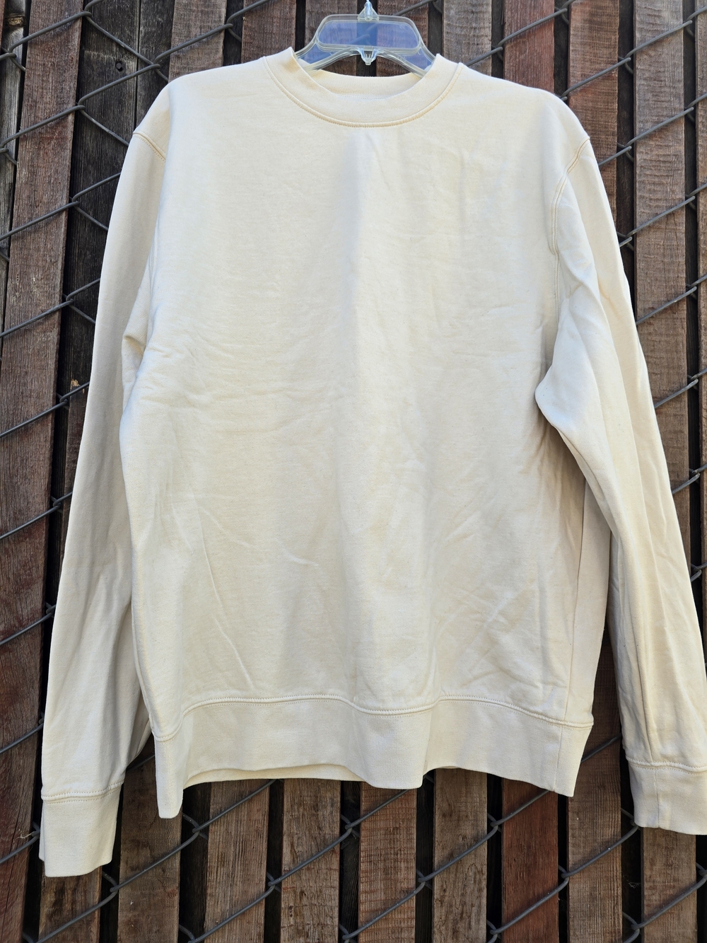 Women's Cream Crewneck Sweater Size M